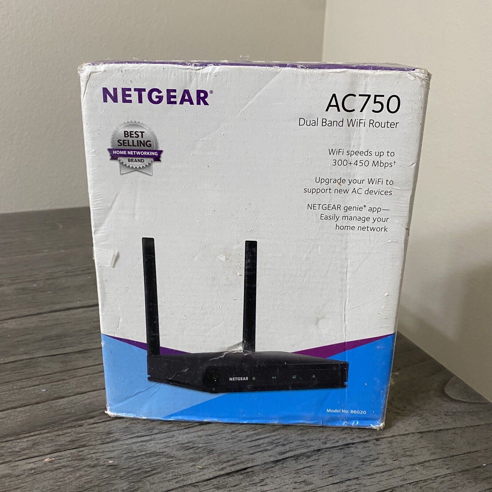 NETGEAR R6020 750 Mbps 4 Port Dual Band WiFi Router New Sealed