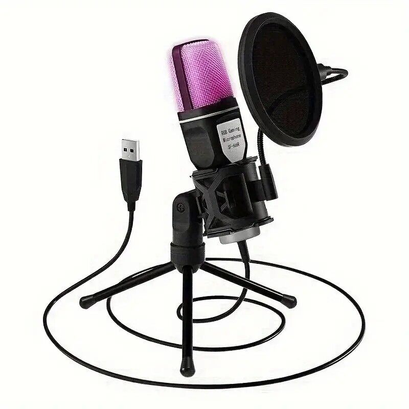 RGB Type Music Record Studio Live Streaming Podcast Broadcasting Recording Equip