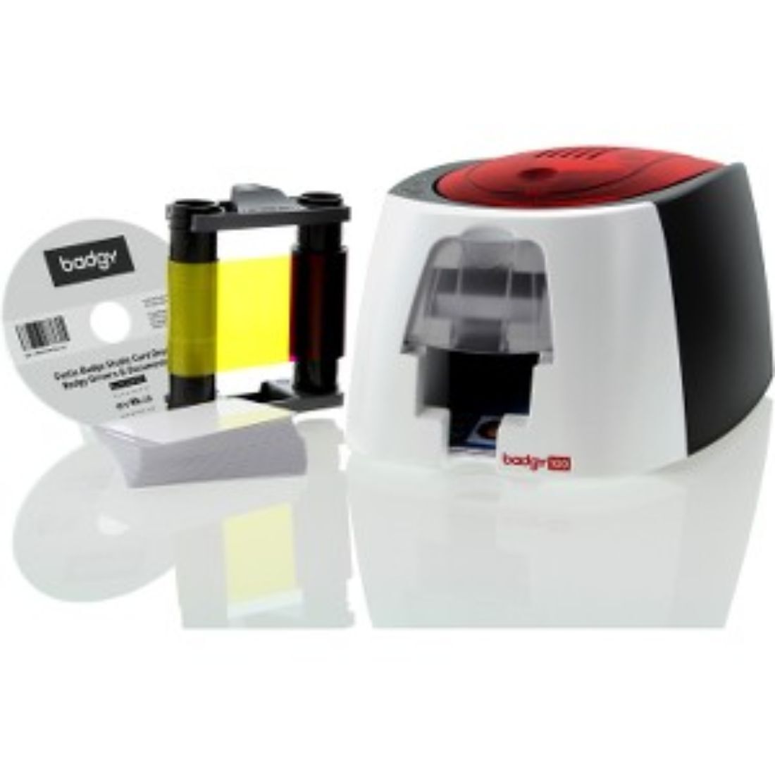Evolis Badgy100 Plastic Color ID Card Printer B12U0000RS