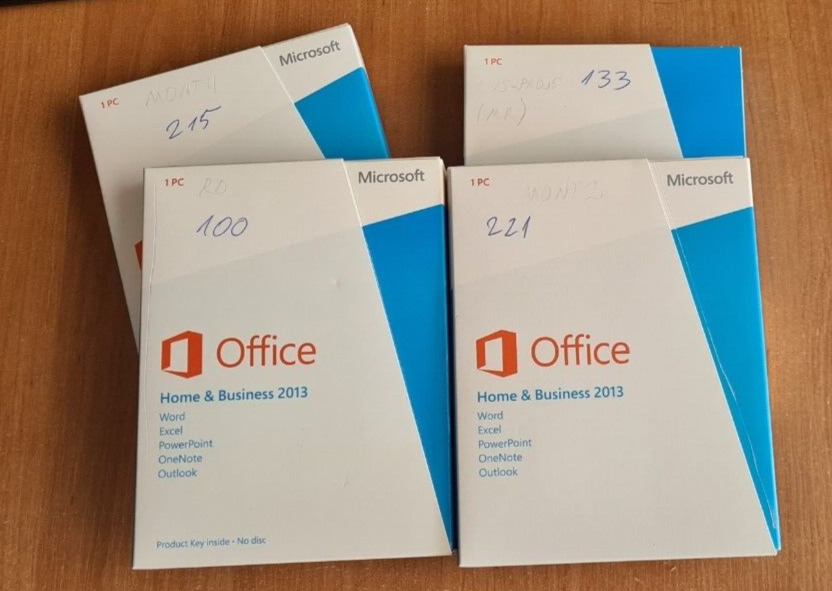 Original Microsoft Office 2013 Home and Business 1 PC  t5d-01574 FULL PERMANENT