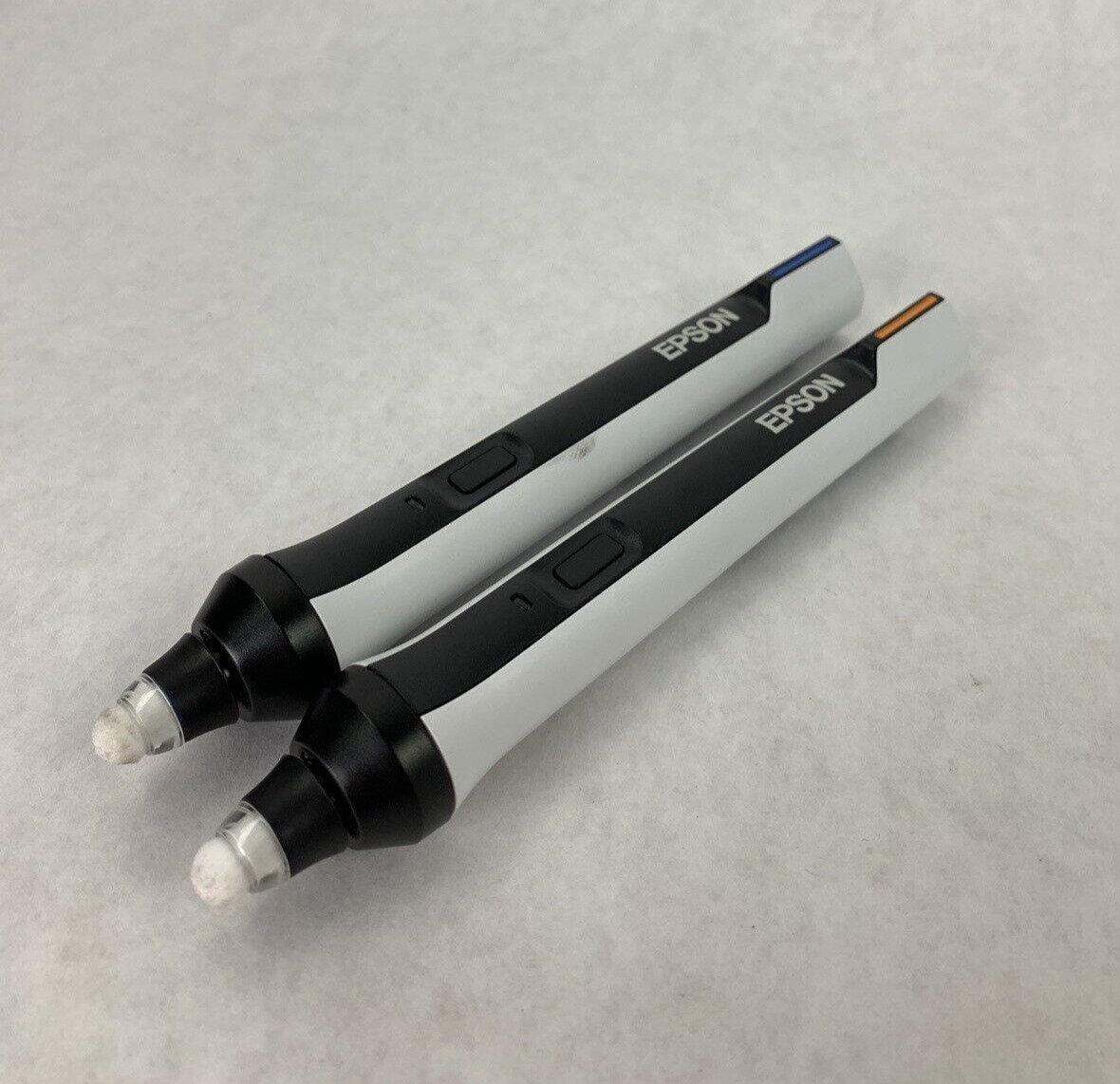 Pair of Epson ELPPN05 Handy Interactive Digital Pen Blue and Orange Power Test