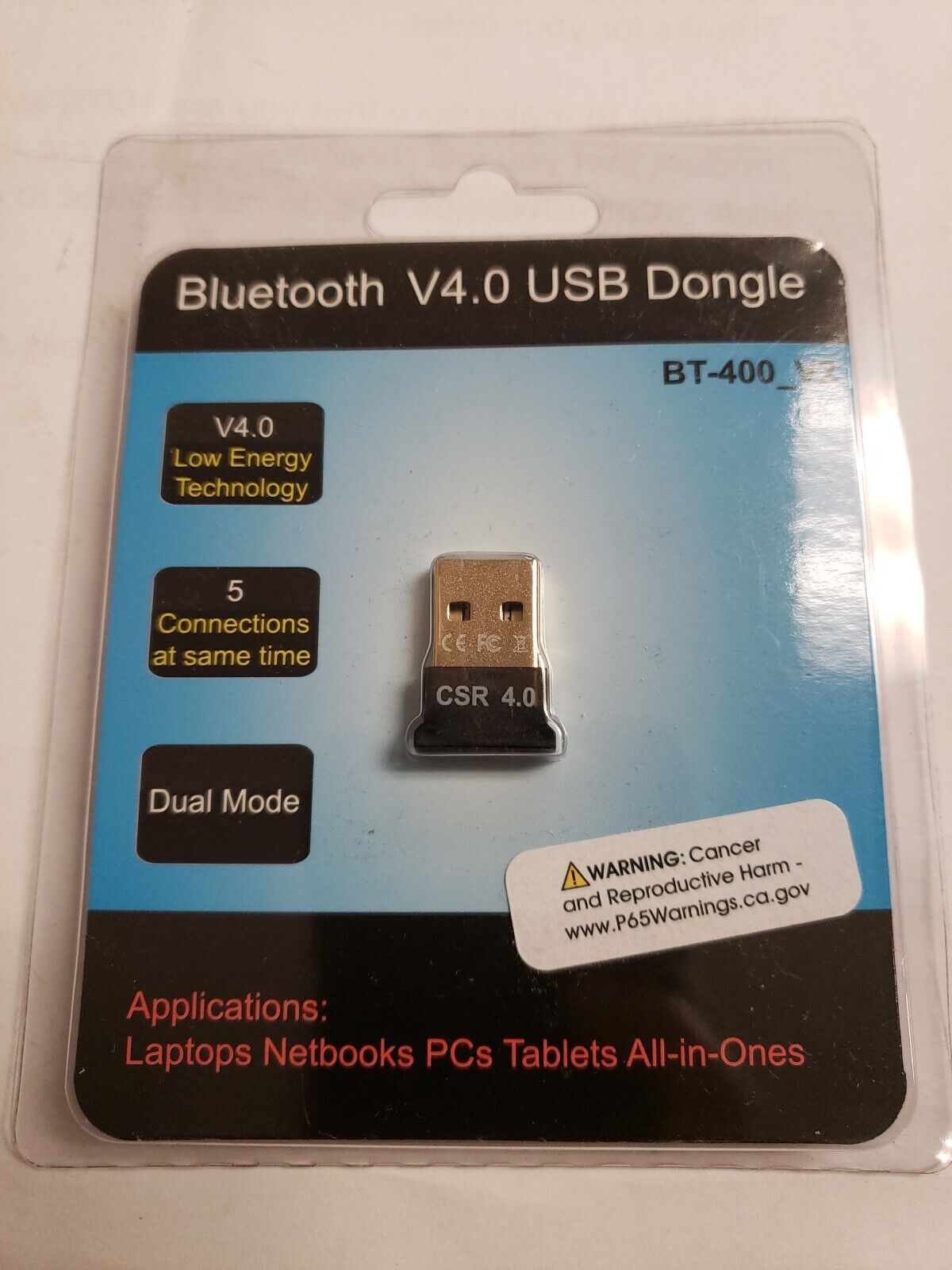 Dual Mode Bluetooth 4.0 USB Dongle Adapter Low Energy CSR8510 New