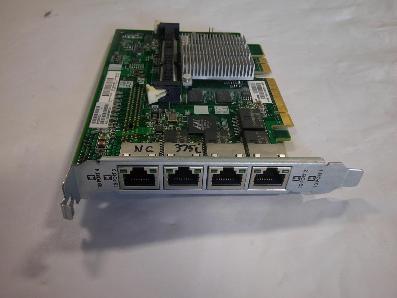 HP 491838-001 Quad Port Gigabit Network Adapter 468001-001