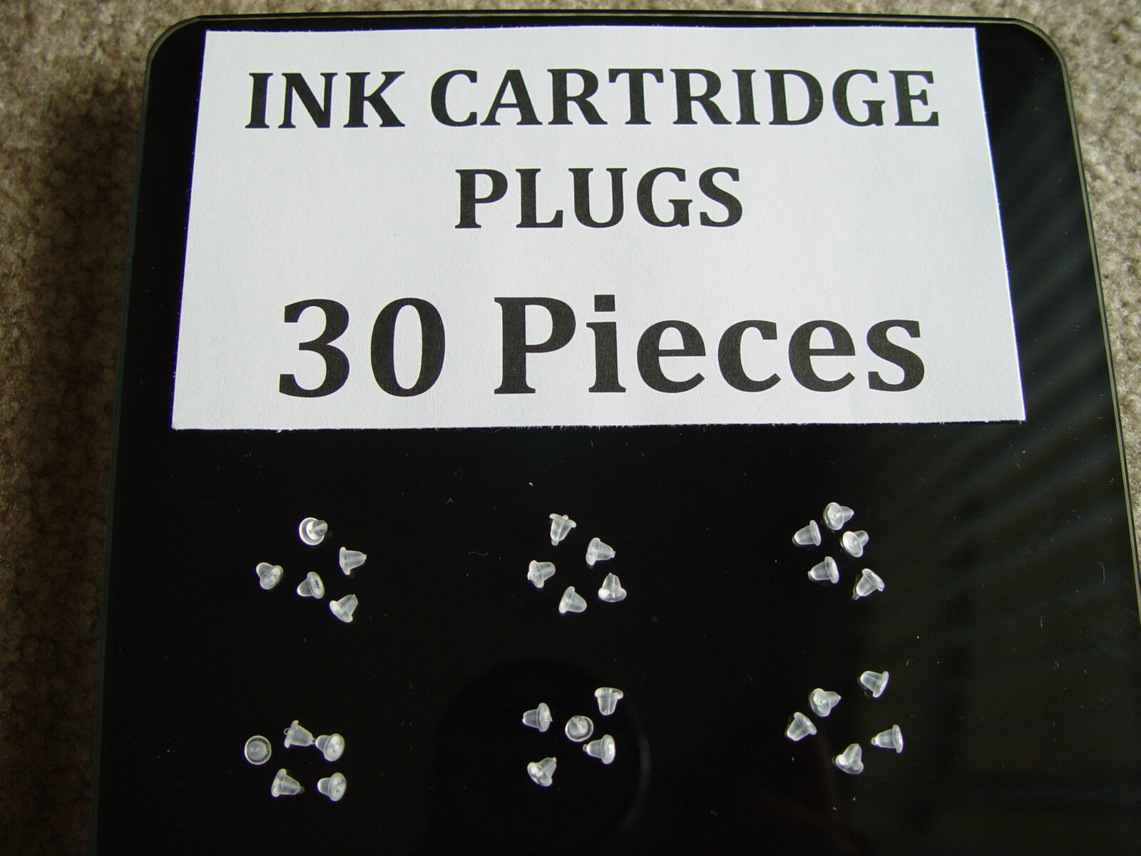 30 Qty. Refill Ink Cartridge Silicone Plug Ink Printer Cartridge Easy Fill Plugs