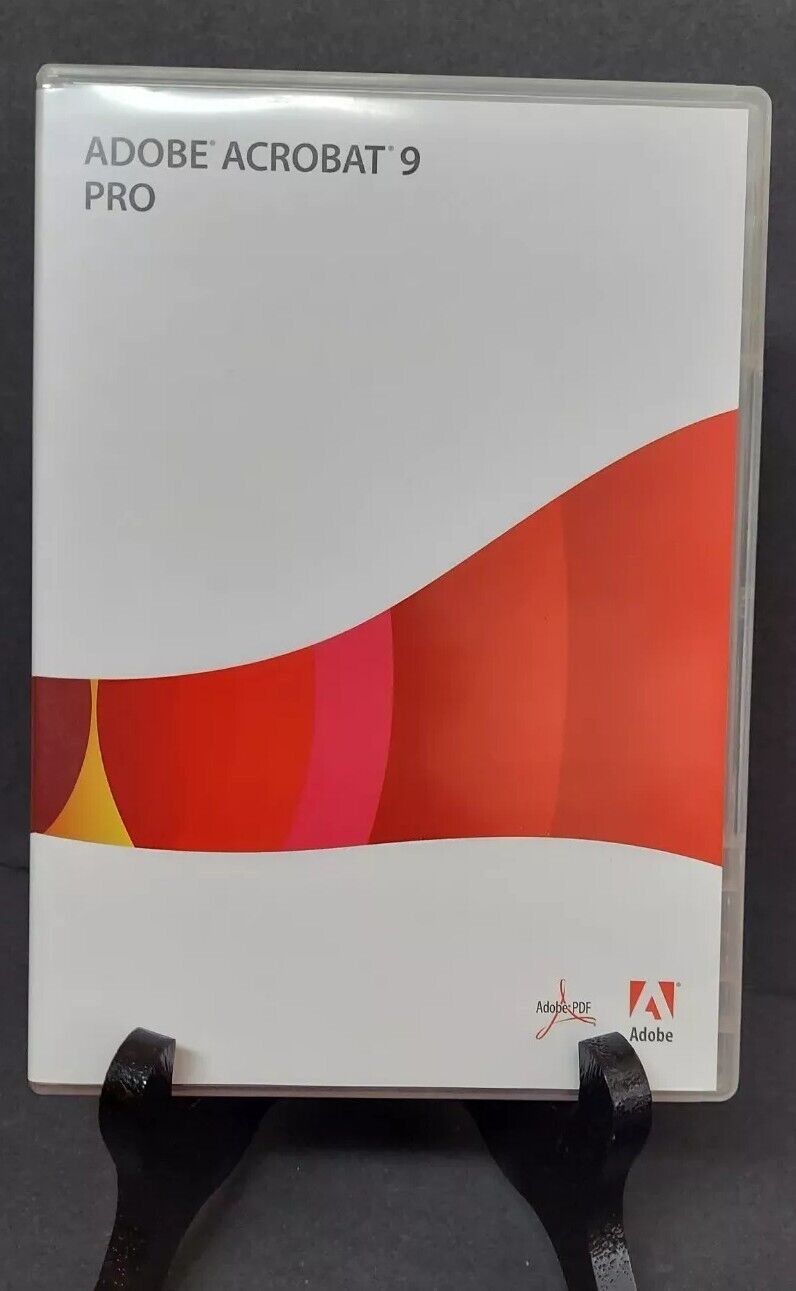 Adobe Acrobat 9 Professional installation CD with product key