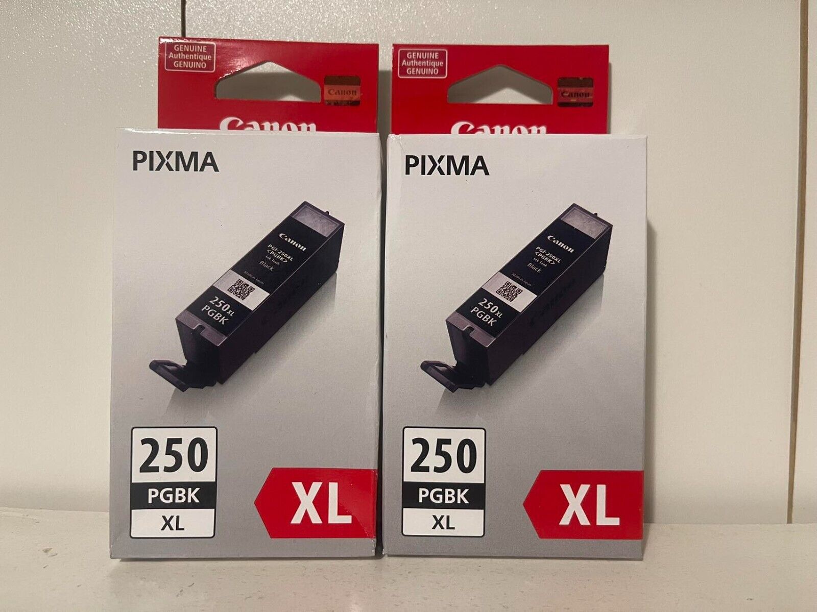 Canon PGI-250 XL Inkjet Cartridge - Black Lot of 2