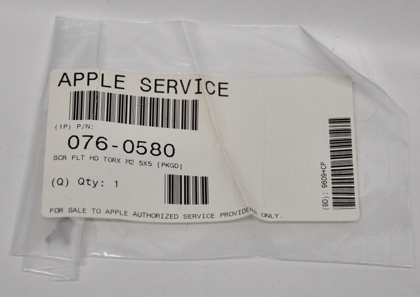 Vintage New Apple Service: 076-0580 - Screw Torx M2 5x5 (QTY=4)