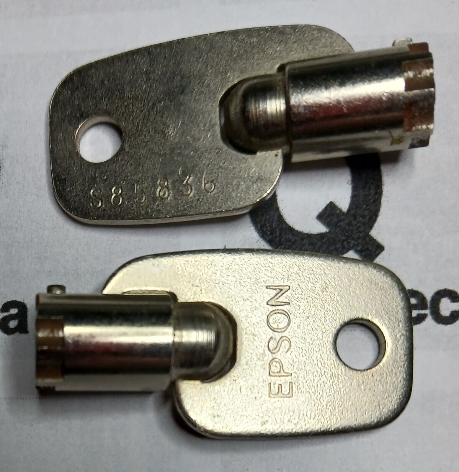 EPSON Equity Case / BIOS Security Lock Keys VINTAGE IBM PC 286 386 Set #1