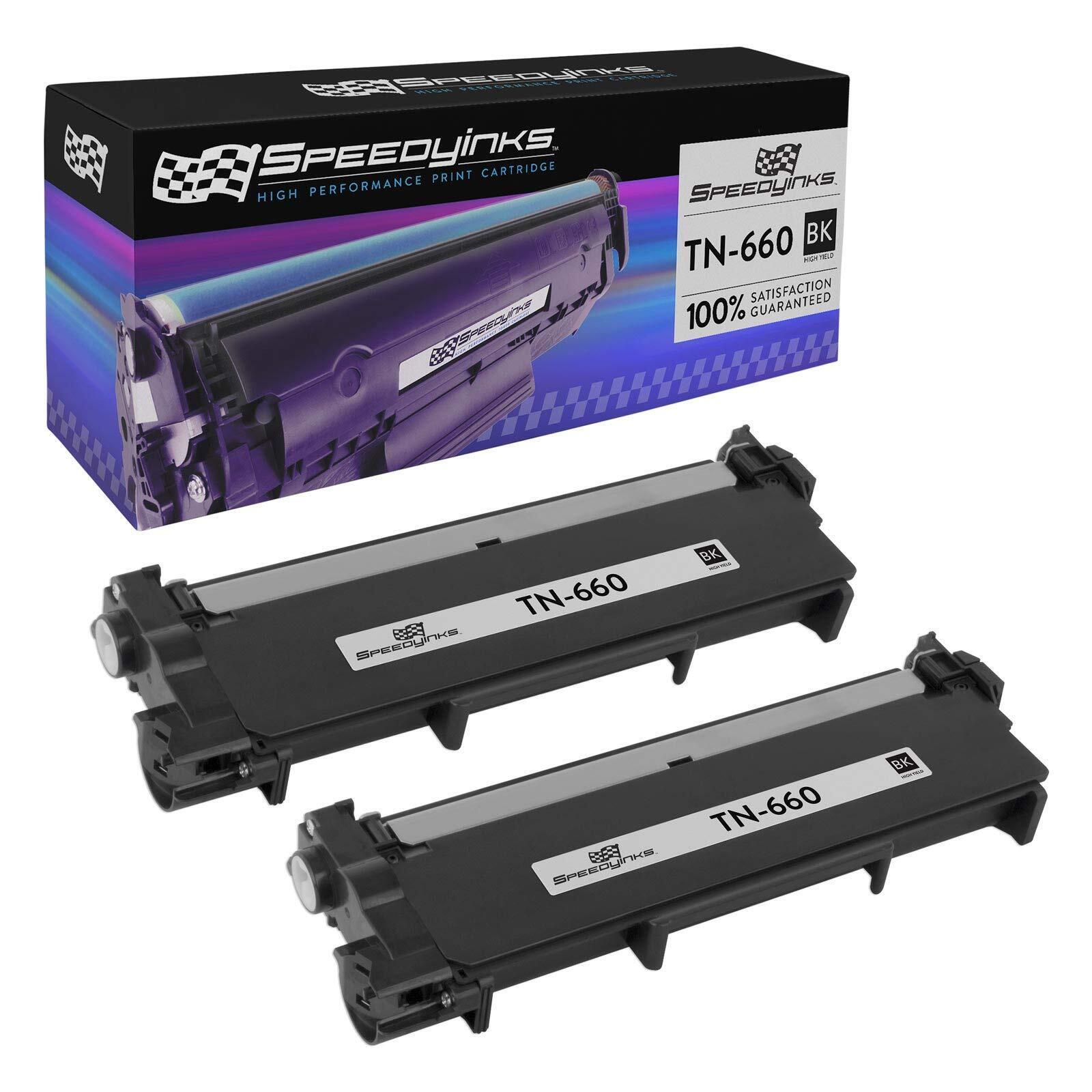 Compatible Toner for Brother TN660 TN-660 TN630 High Yield (Black 2-Pack)