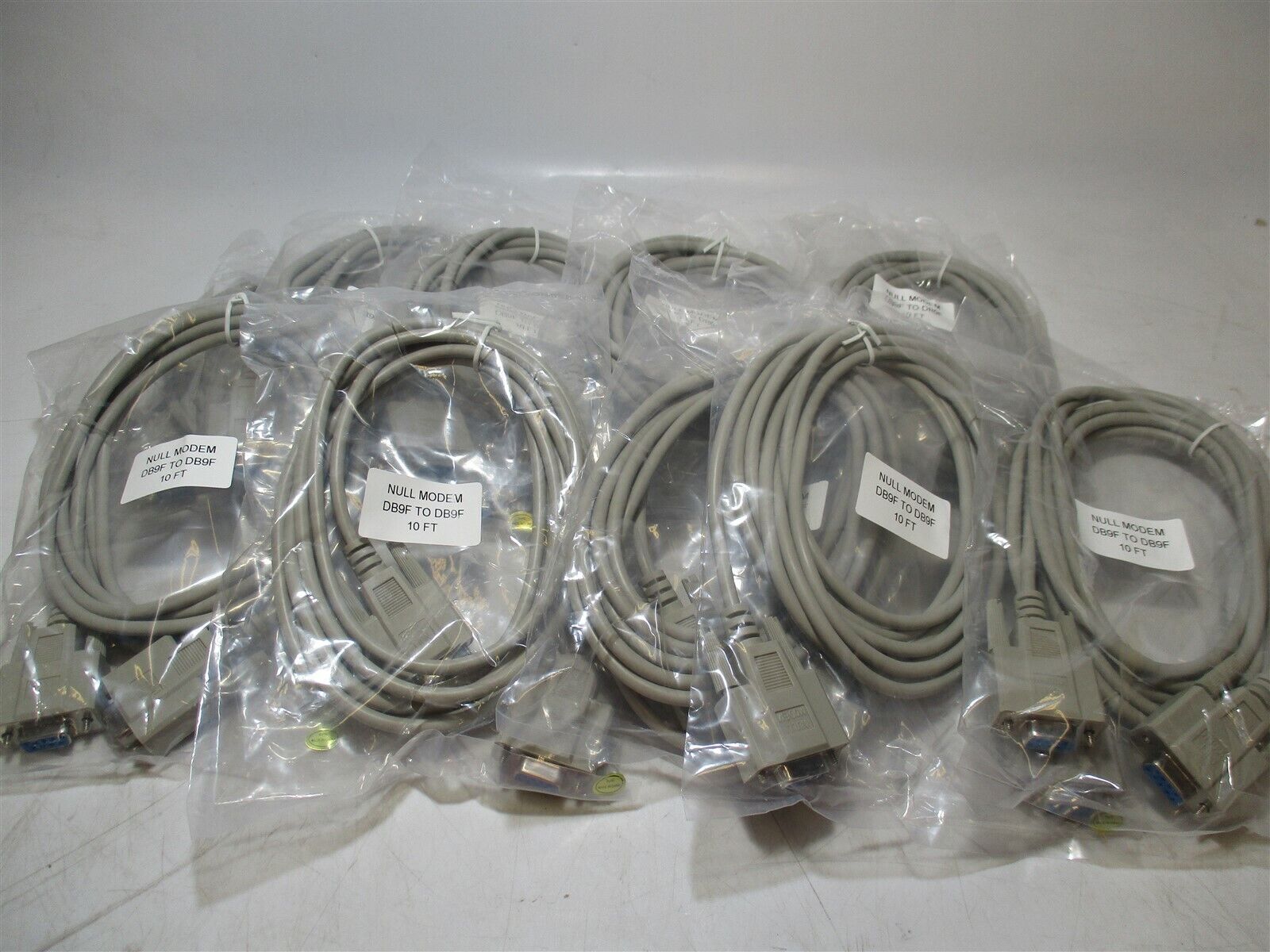 MCM Electronics (83-8284) DB-9 Female to DB-9 Female Rugged Cable - Lot of 10