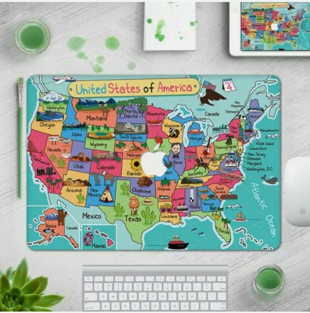 Funny US Local Conditions Map Case For Macbook pro 16 inch