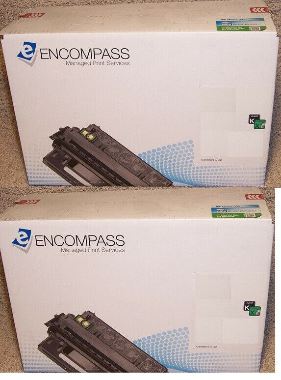 2 Genuine Sealed Toshiba Encompass 90X Toner Cartridges Compatible HP CE390X 90X