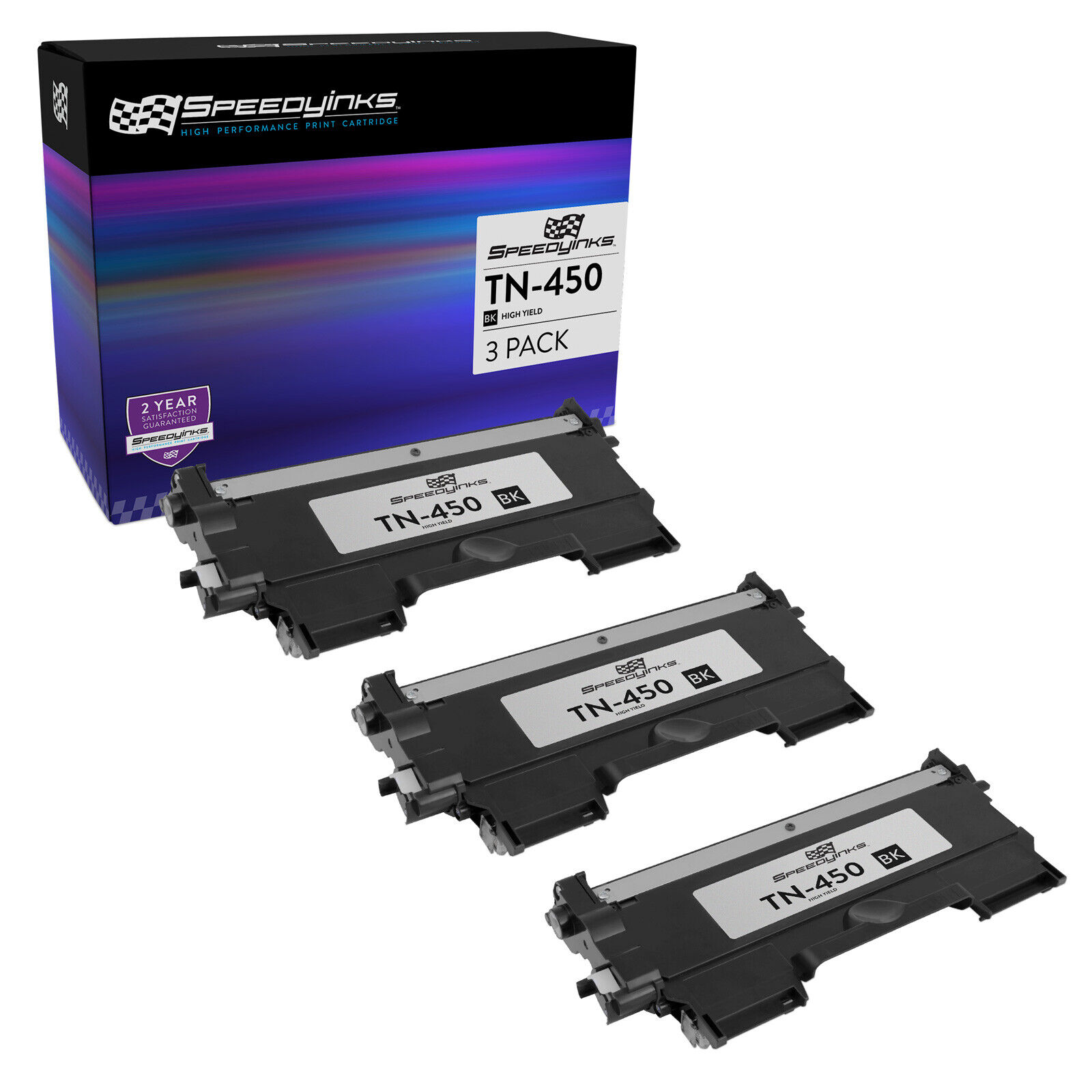 3pk For Brother TN450 TN420 HY DCP-7060D 7065DN 2130 2132 2220 2230 2240 2240D