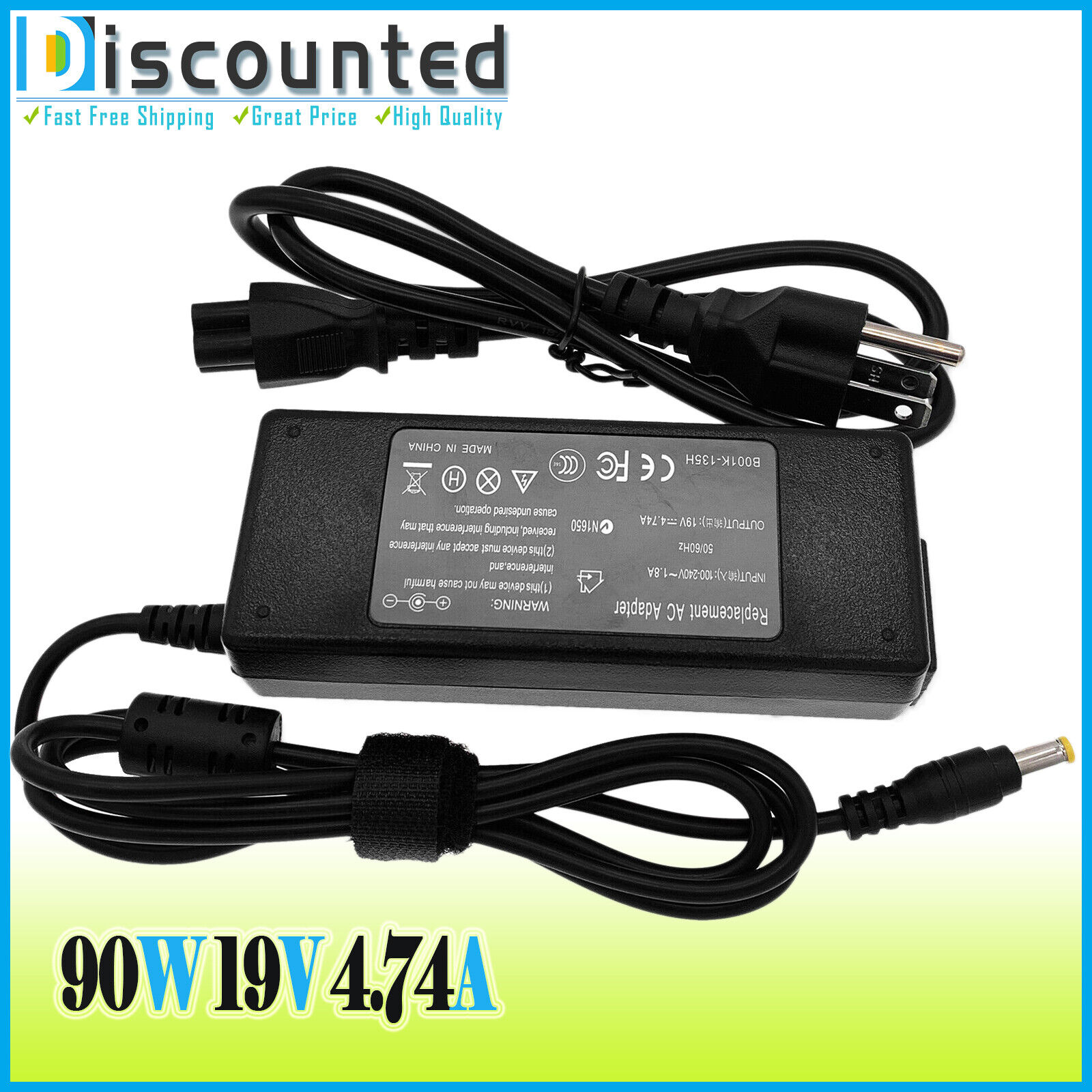 19V 4.74A 90W AC Adapter Charger Power Supply Cord For Acer Aspire 5920G 5750G