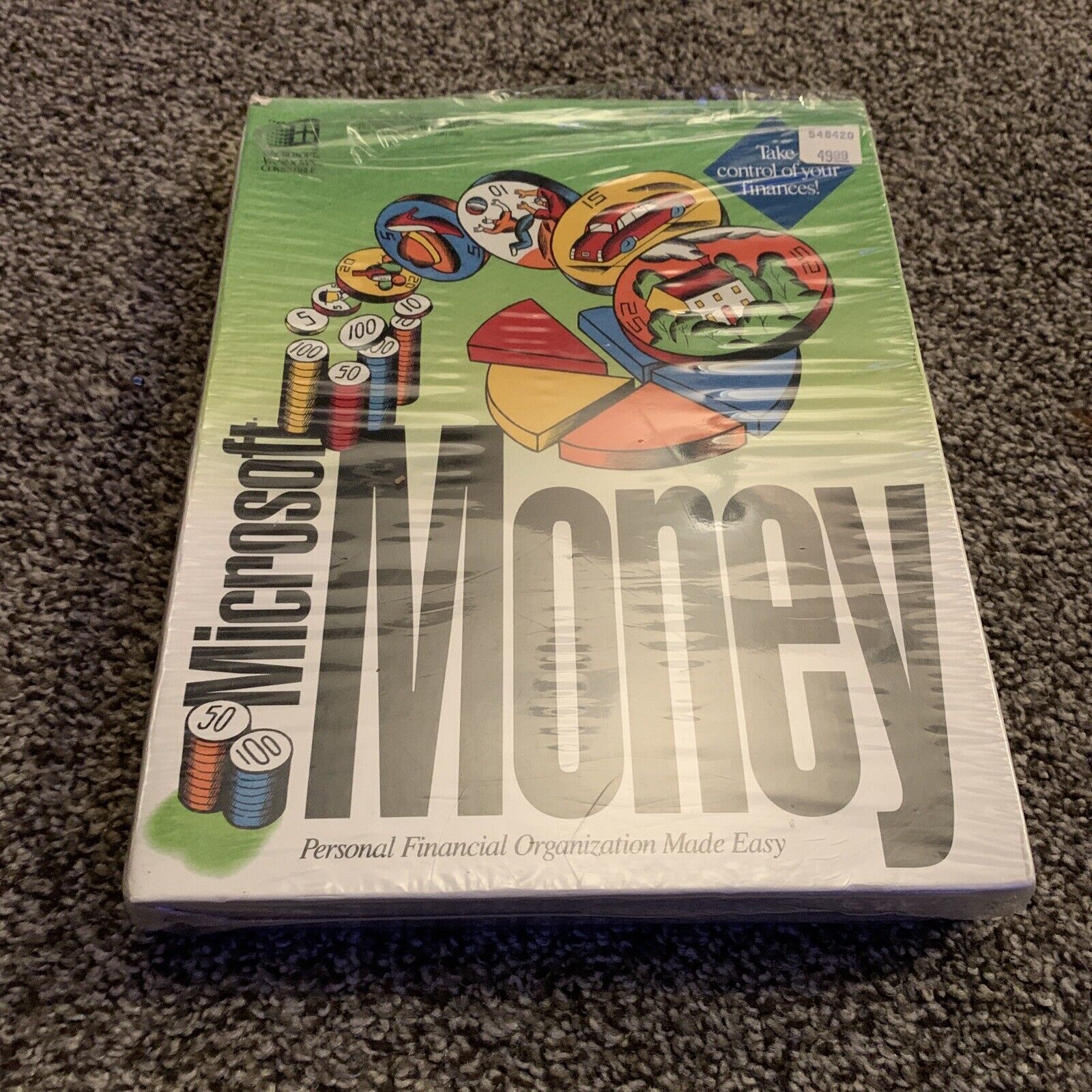 Vintage Microsoft Windows Money 2.00 1992 Software. Windows 3.x. Open Box 