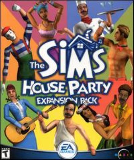 The Sims House Party PC CD throw wild costume block party rowdy bar game add-on