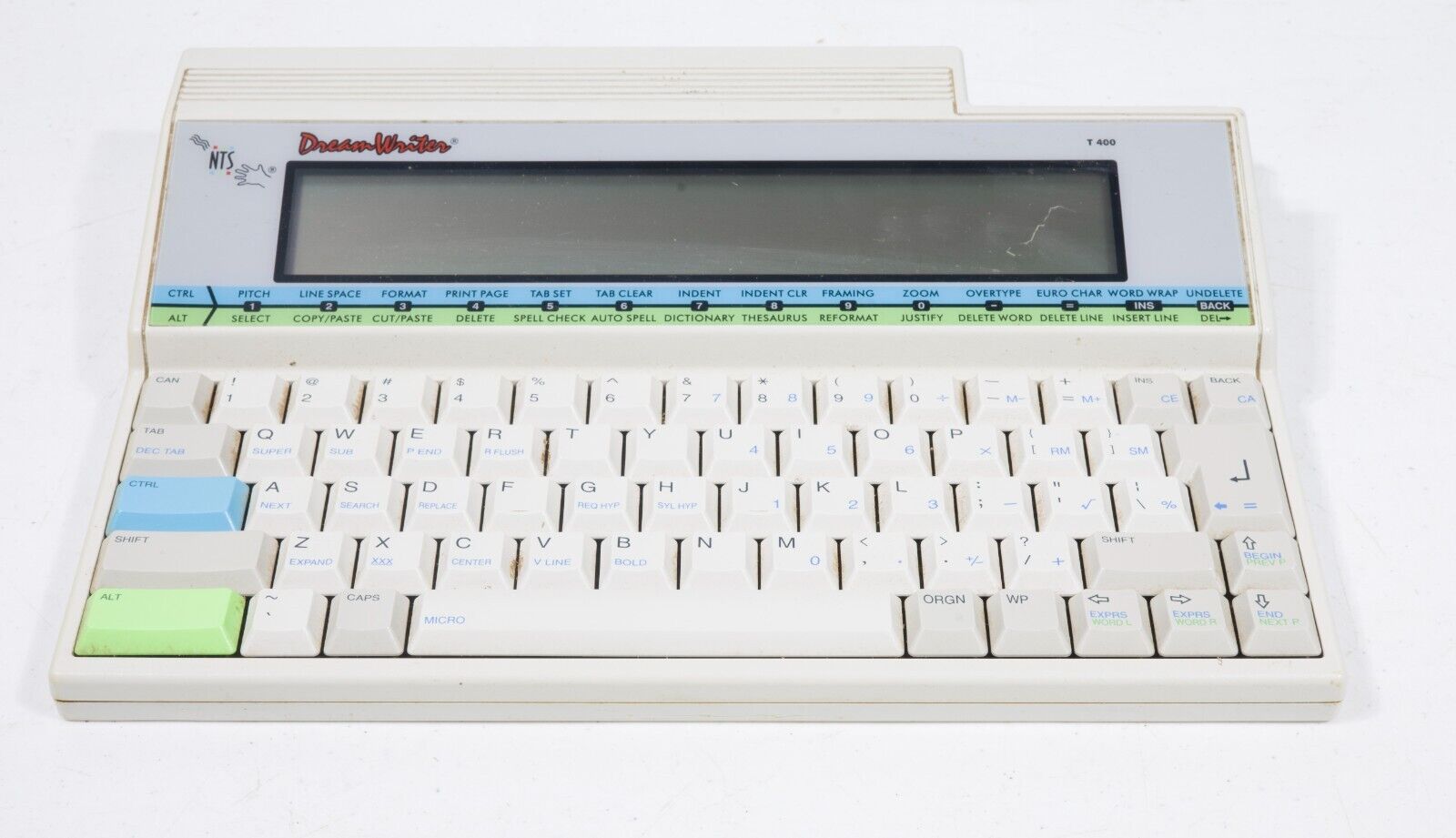 Vintage NTS Dreamwriter Dream Writer T400 portable word processor computer 6589