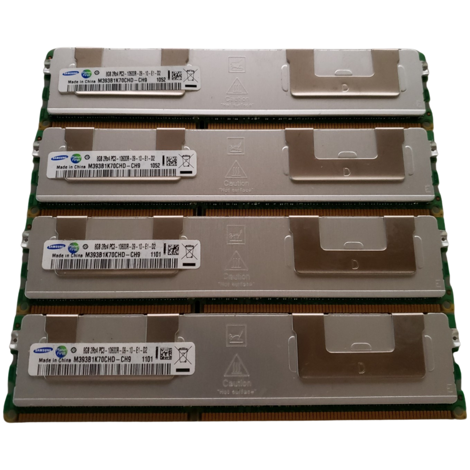 (4 Piece) Samsung M393B1K70CHD-CH9 DDR3-1333 32GB (4x8GB) Server Memory