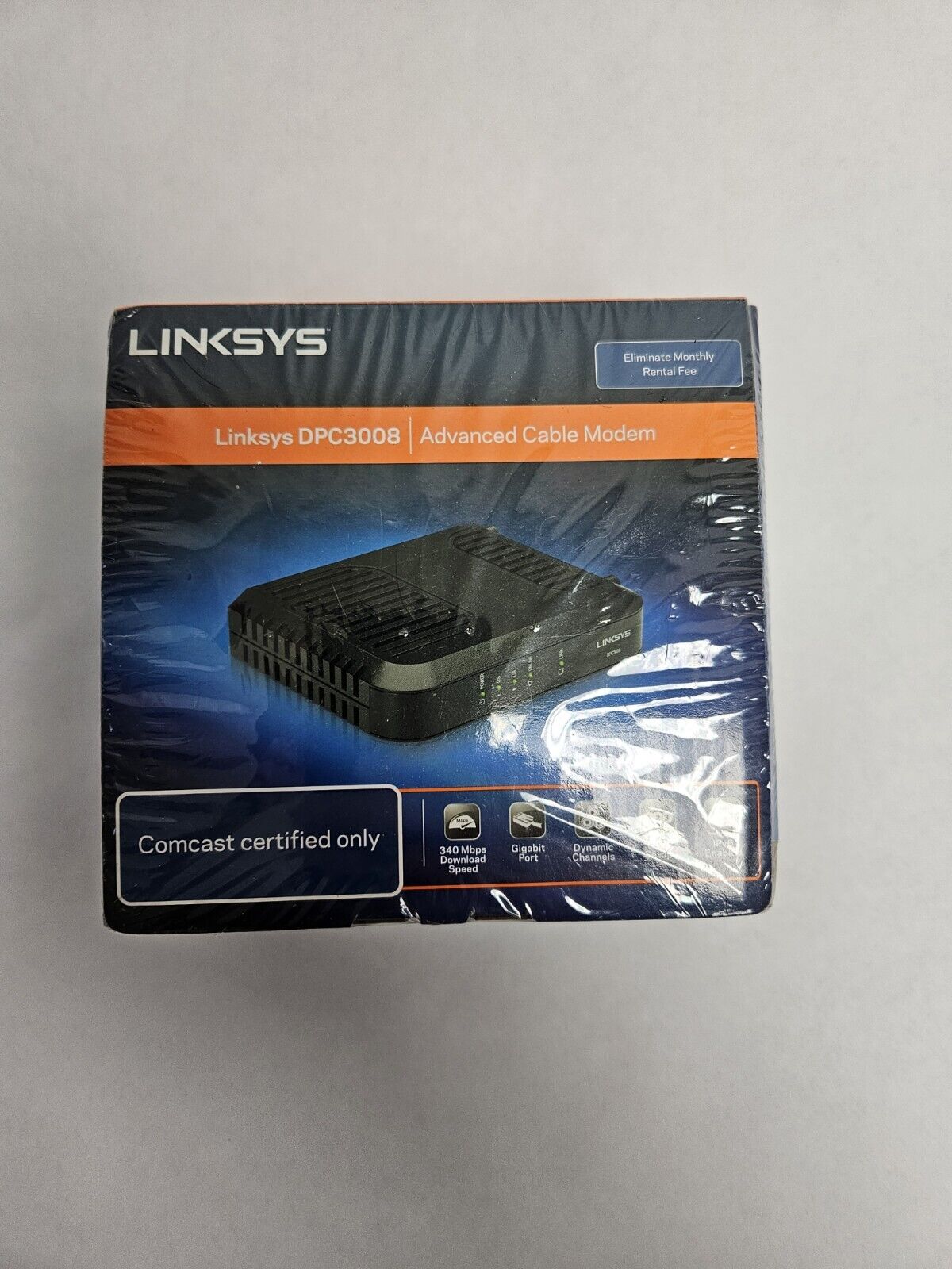 Linksys Cable Modem DOCSIS (DPC3008-CC) 348.16 Mbps NEW