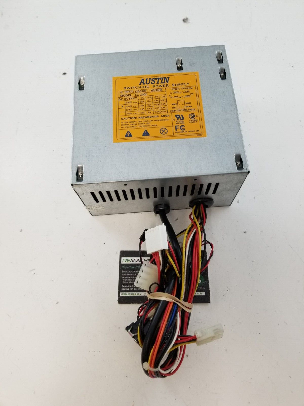 Austin Switching Power Supply LC-200C 250W AT Desktop PSU TESTED FS