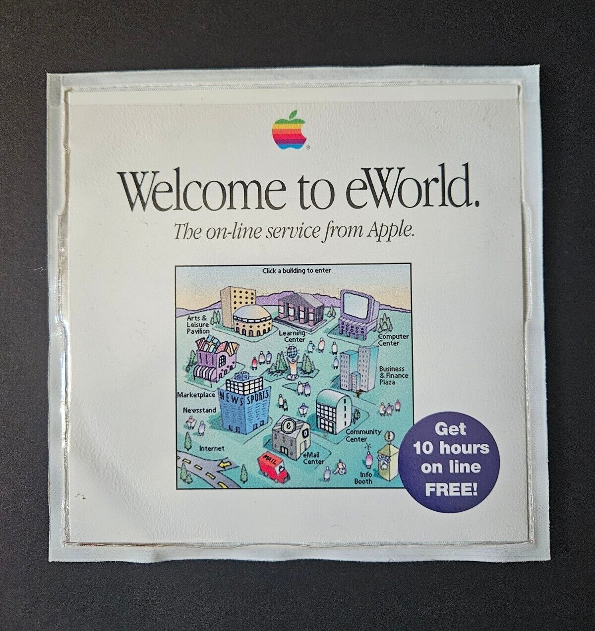 Welcome to eWorld Vintage Apple Internet CD 1995 Mac OS