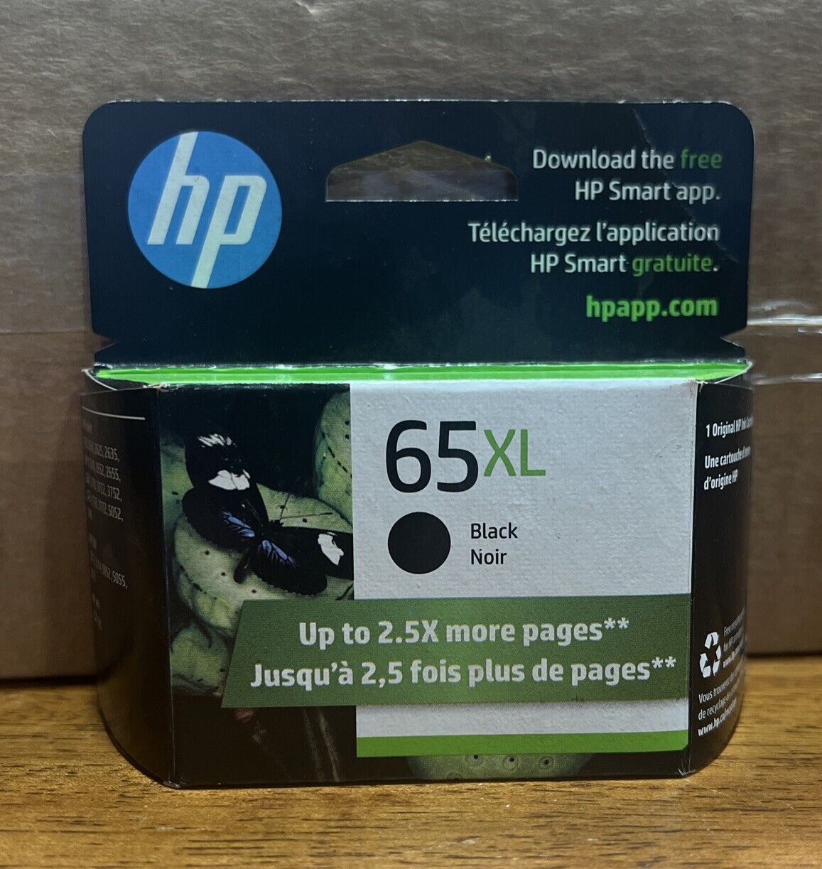 HP 65XL Black Genuine Ink Cartridge HP 65 XL Brand New Expire 10/2023