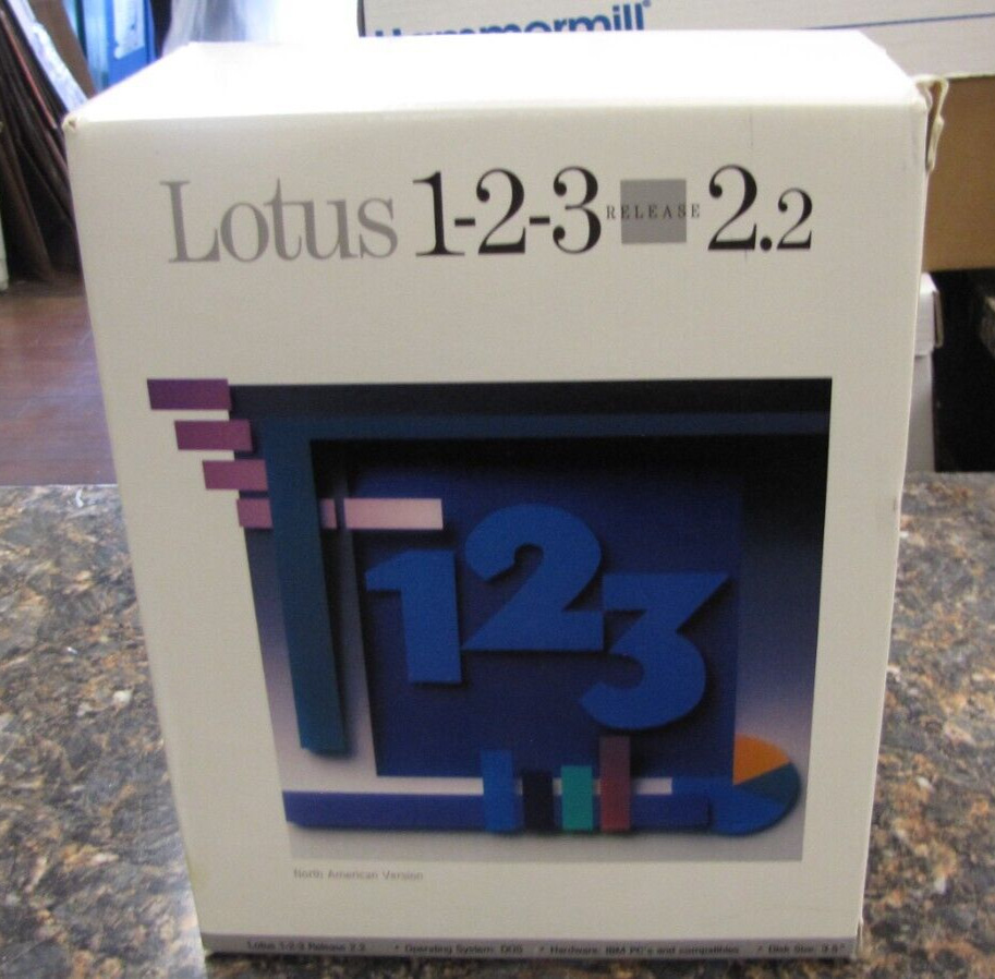 Vintage Lotus 1-2-3 Release 2.2 for Windows North American Version - CG26