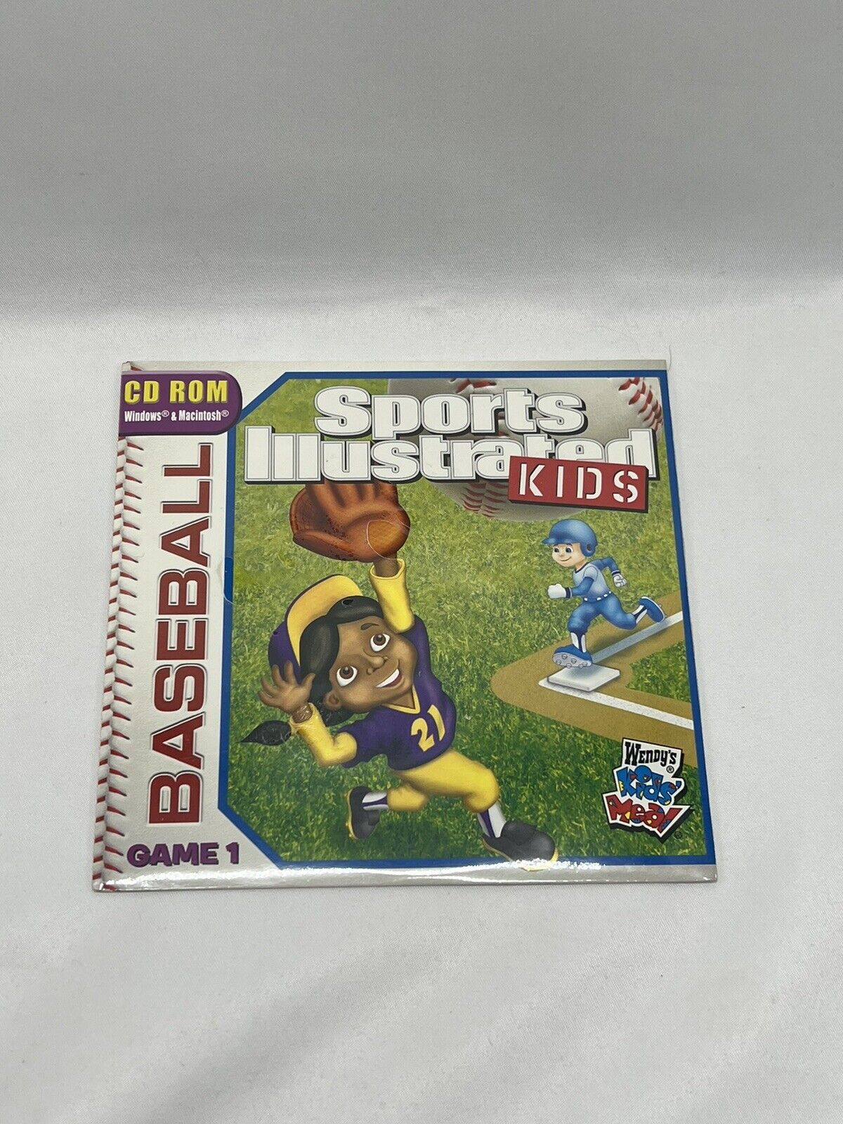 Sports Illustrated Kids Baseball Game 1 CD Rom Windows/Mac Wendy\'s Kids Meal NEW