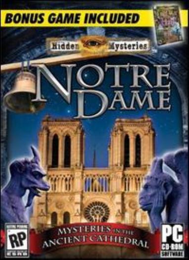 Hidden Mysteries: Notre Dame & Civil War PC CD find hidden object Cathedral game