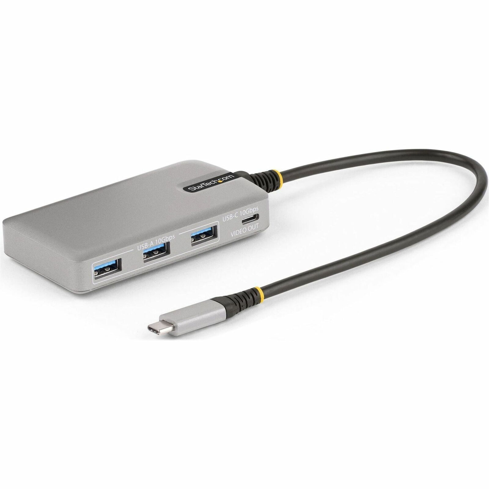 StarTech.com 4-Port USB-C Hub with USB-C DP Alt Mode Video Output, 3x USB-A, 1x