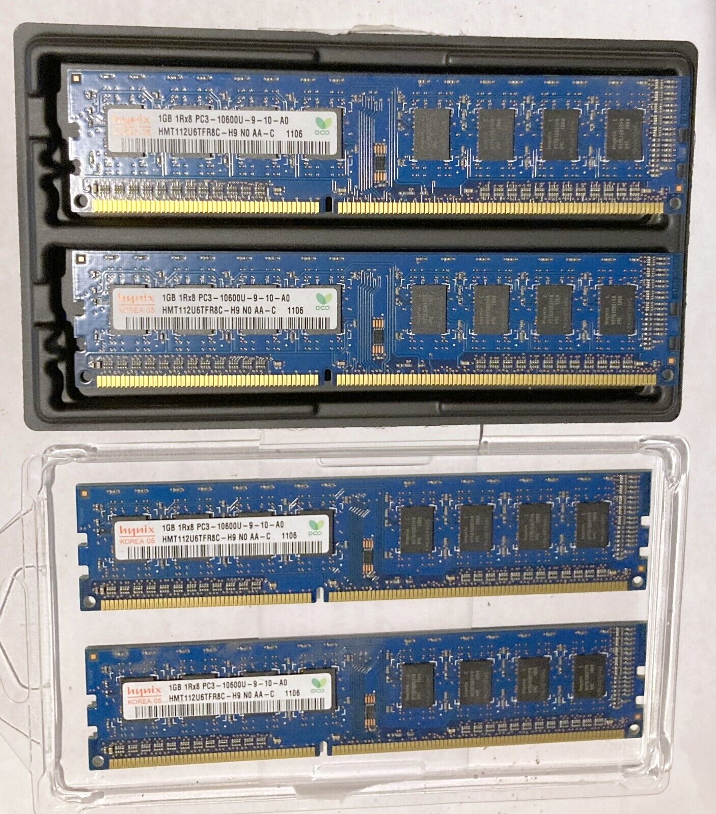 hynix 4GB kit 1Rx8 PC3-10600U-9-10-A0 HMT112U6TFR8C-H9  4GB Total (Lot of 4x1GB)