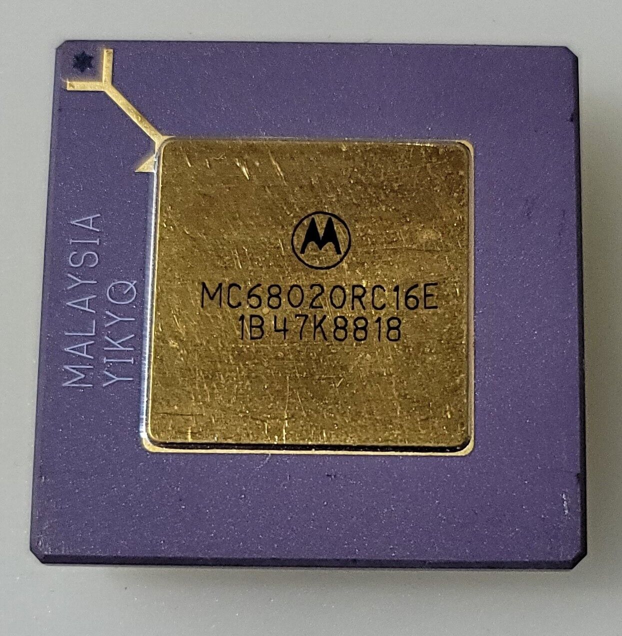 Vintage Rare Motorola MC68020RC16E Processor For Collection or Gold Recovery