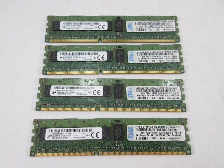Micron MT18KSF1G722PPZ-1G6E1FE (32GB KITS 4x8) Memory