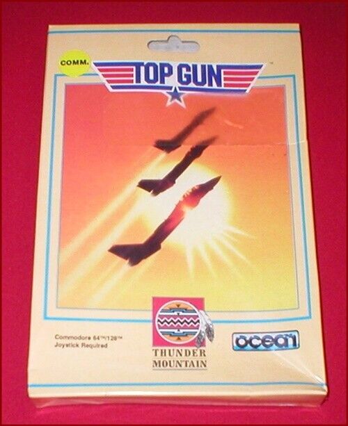 Top Gun by Ocean for the Commodore 64 C64 128 Computer NEW SEALED