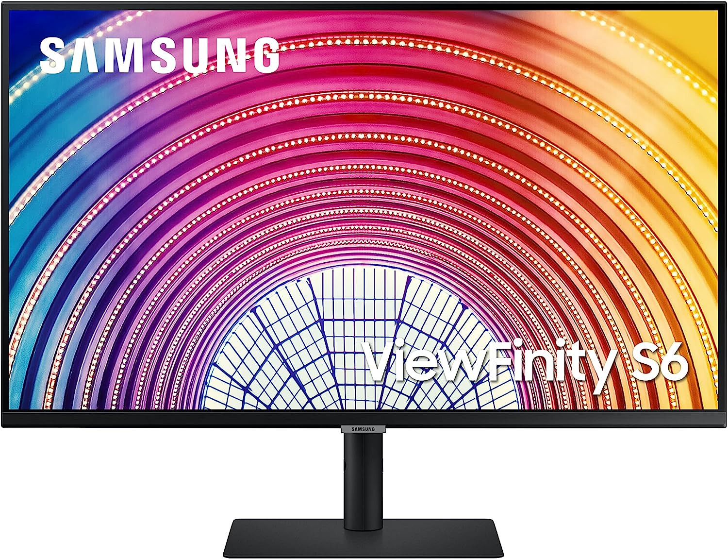 SAMSUNG Viewfinity S60UA Series 24-Inch WQHD Monitor, 75Hz, IPS Panel, USB-C, HD