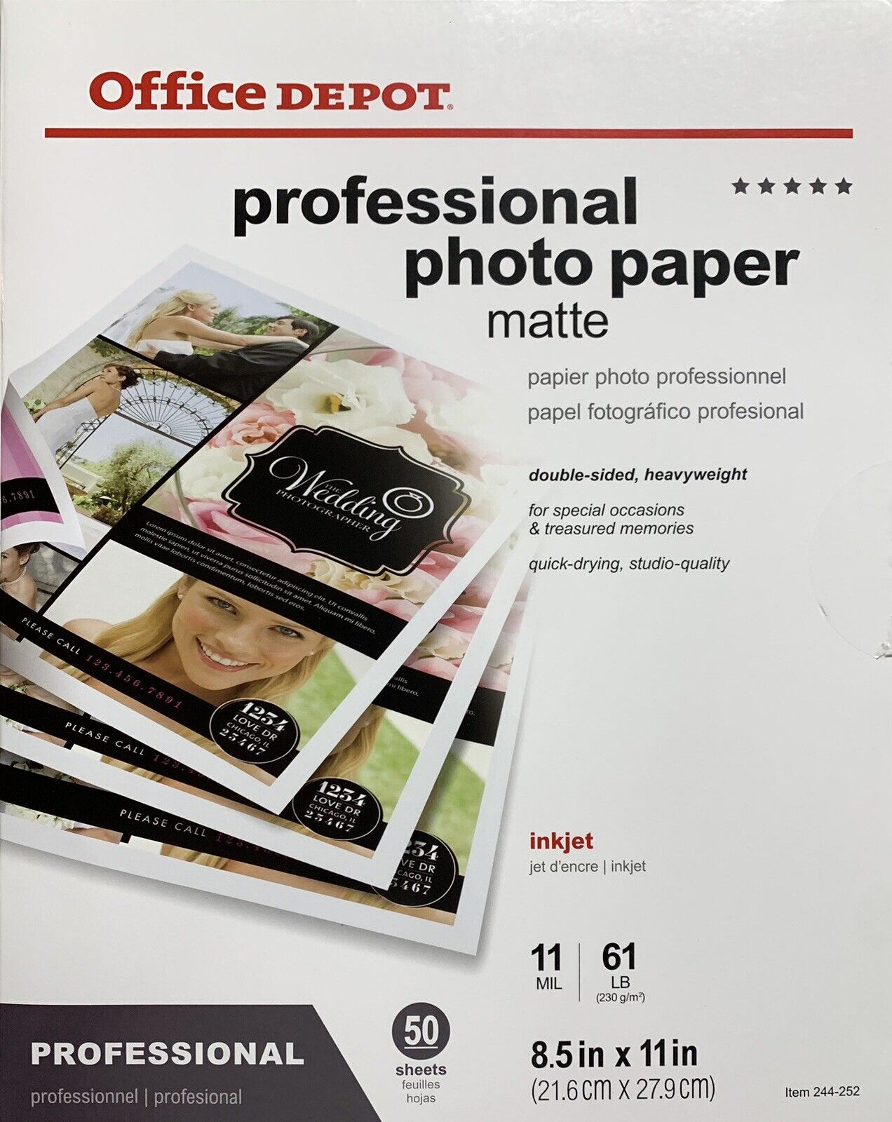 Office Depot Professional Photo Paper Matte 48 Sheets 8.5