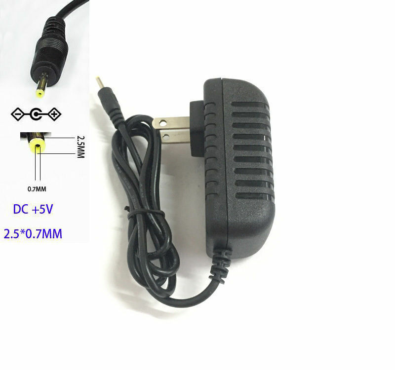 5V 1A 2.5*0.7mm Wall Charger Power Supply Adapter Cord for Tablet PC Phone
