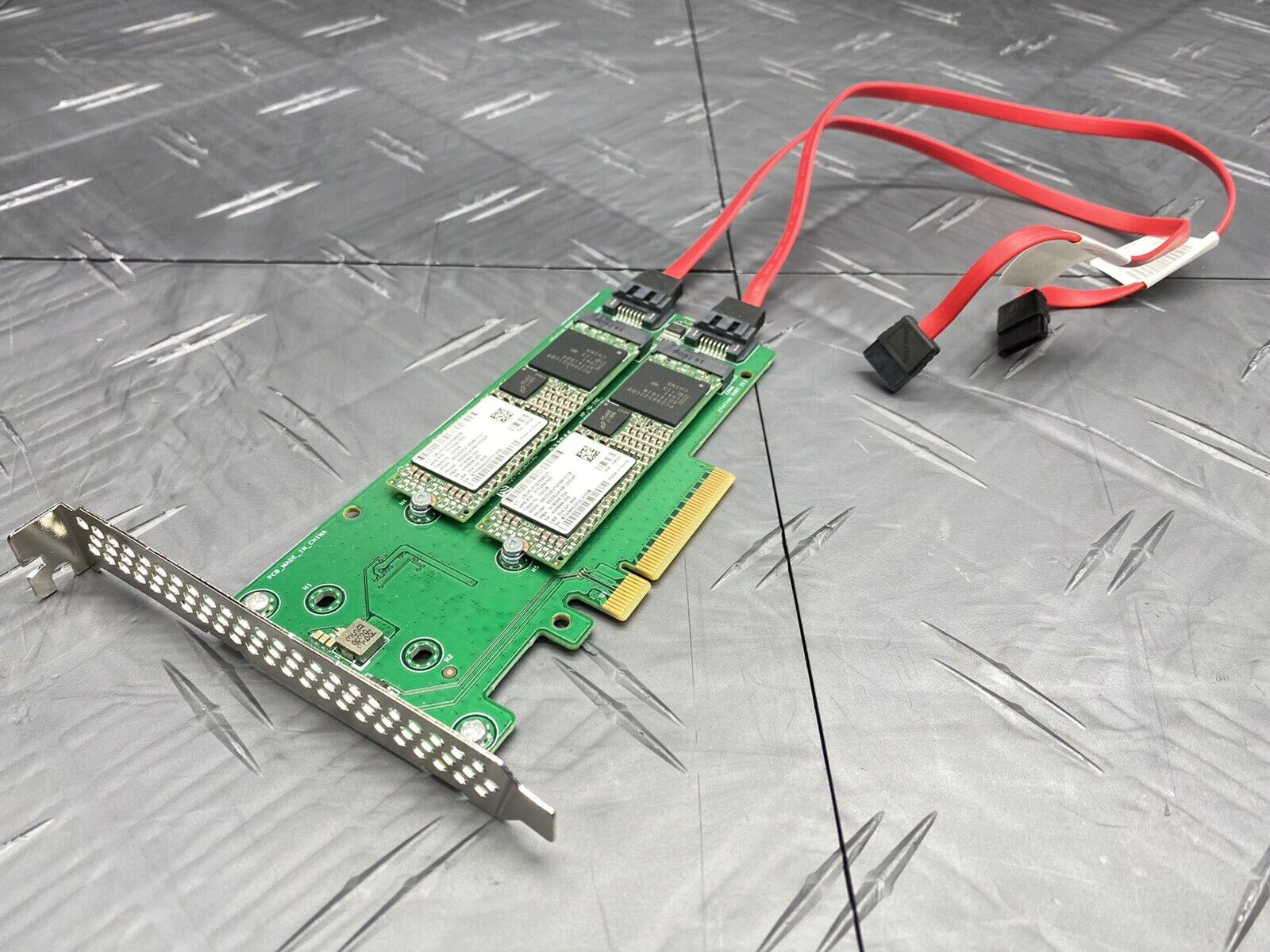 HP 759505-001 - Dual M.2 PCIe Riser Card With 2x 120GB SSD Drives HP 777259-002