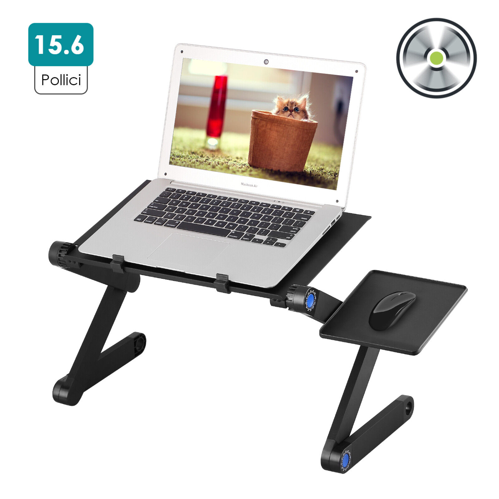 360°Adjustable Folding Notebook Laptop Desk Sofa Bed Tray Stand Table Computer