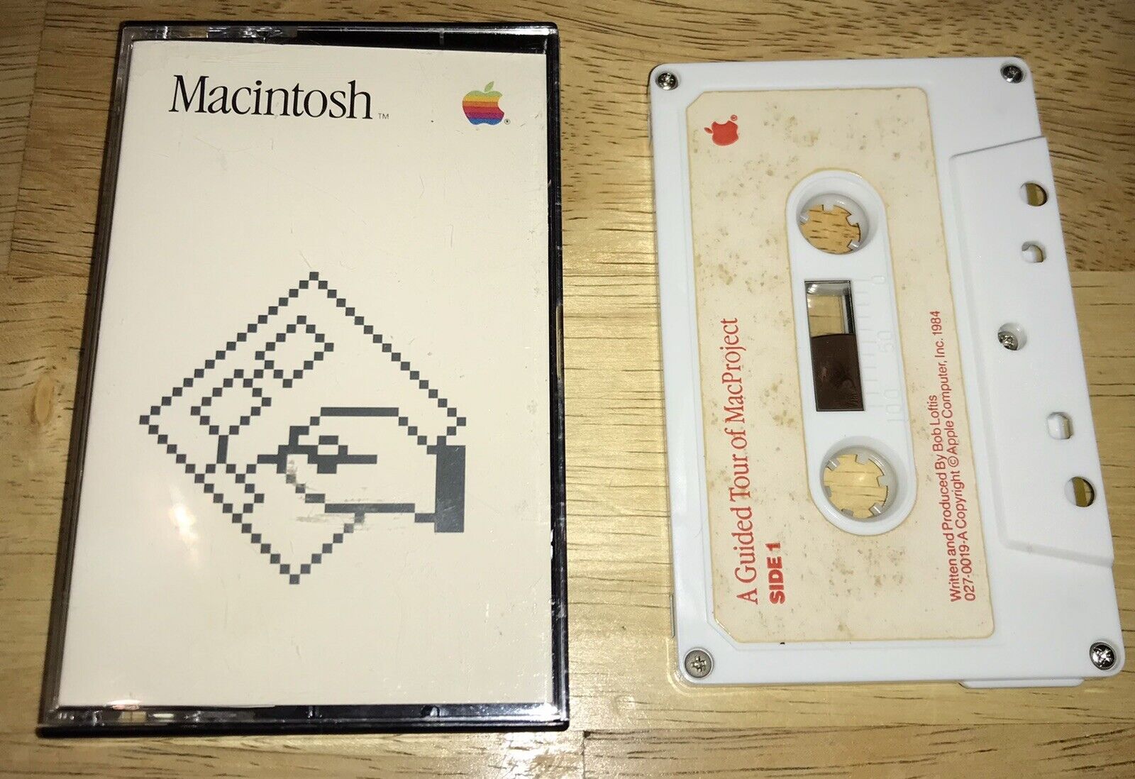 1984 A Guided Tour of MacProject Audio Cassette in Case M0001 Mac 128K RARE