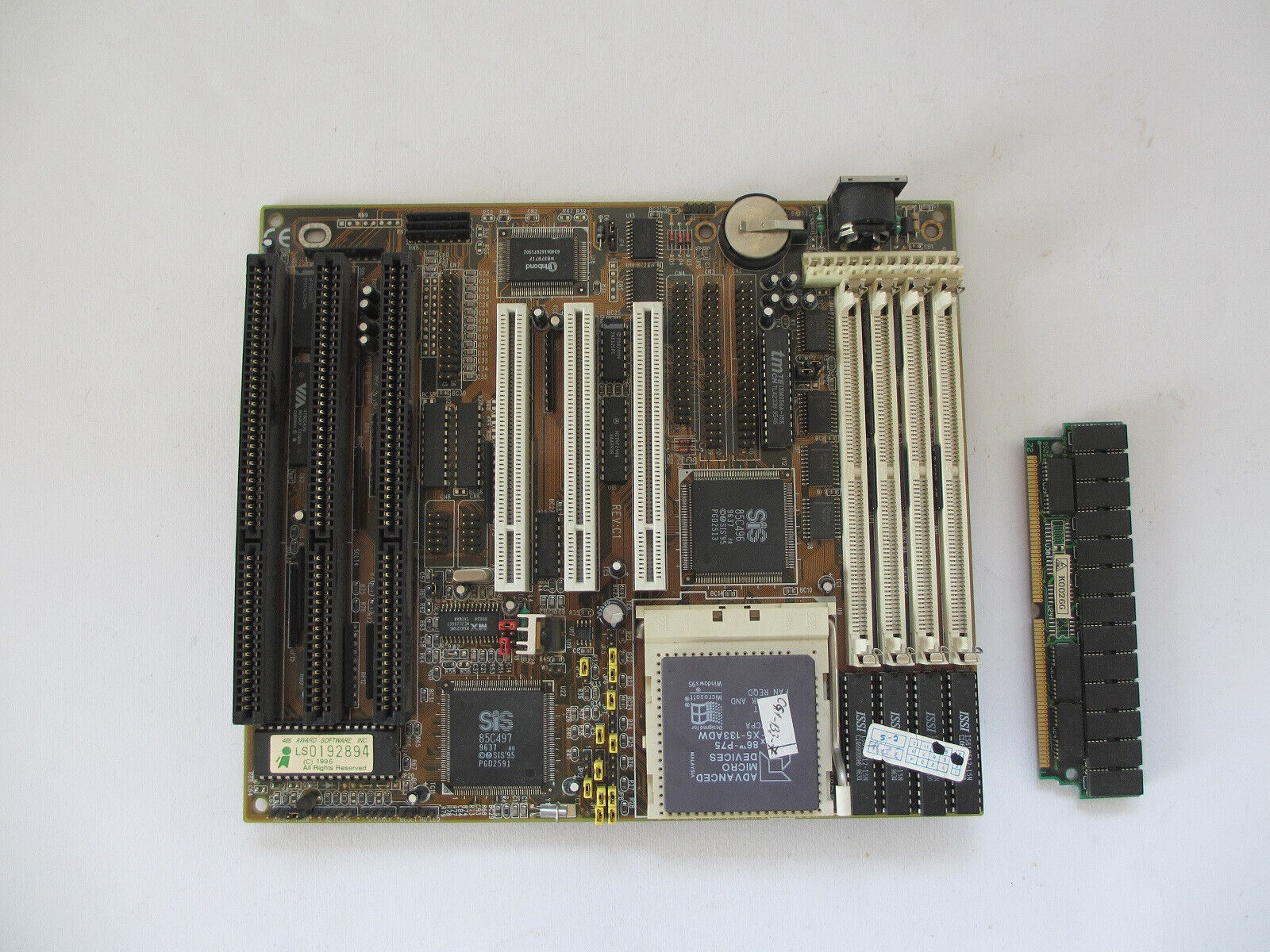 486 Lucky Star LS-486E Rare vintage PC motherboard excellent condition