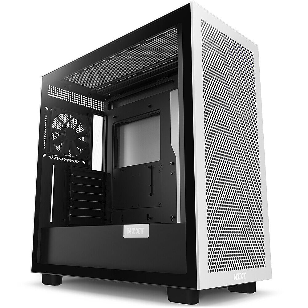 NZXT - H7 Flow ATX Mid-Tower Case - White & Black