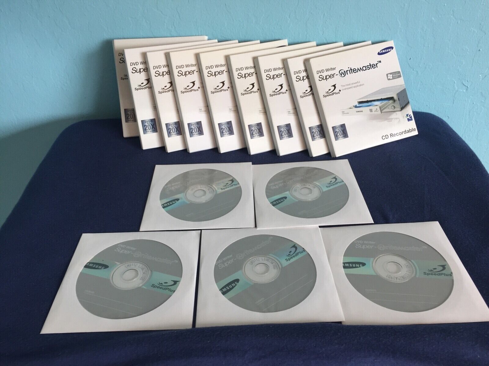 Lot of 10 - 5 Pieces 20X Samsung DVD Writer Supermaster-Writer CD Recordable