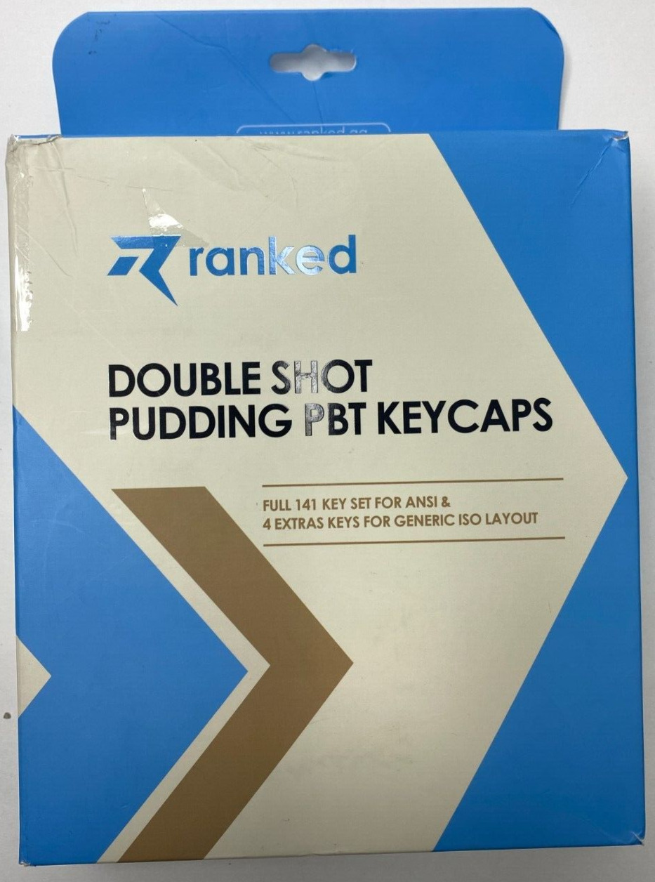 Pudding v2 PBT Keycaps | 145 Double Shot Translucent ANSI US & ISO Layout | O...