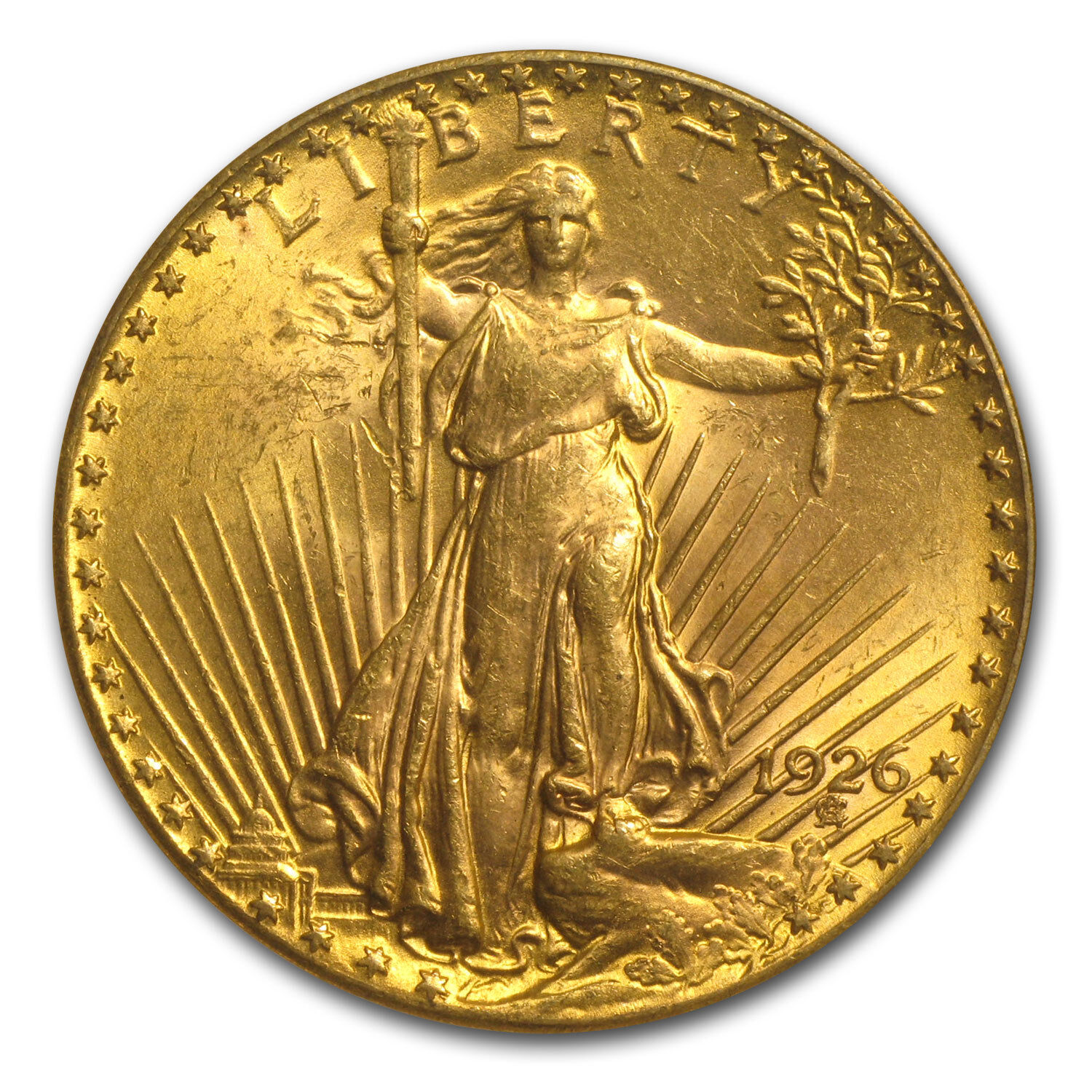$20 Saint-Gaudens Gold Double Eagle MS-61 PCGS (Random) - SKU #45874