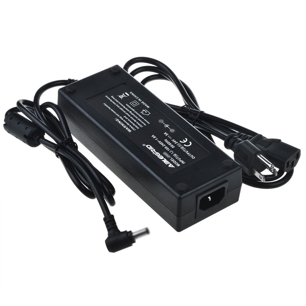 AC 100V-240V Converter Adapter DC 24V 5A 120W Power Supply Charger DC 5.5mm Cord