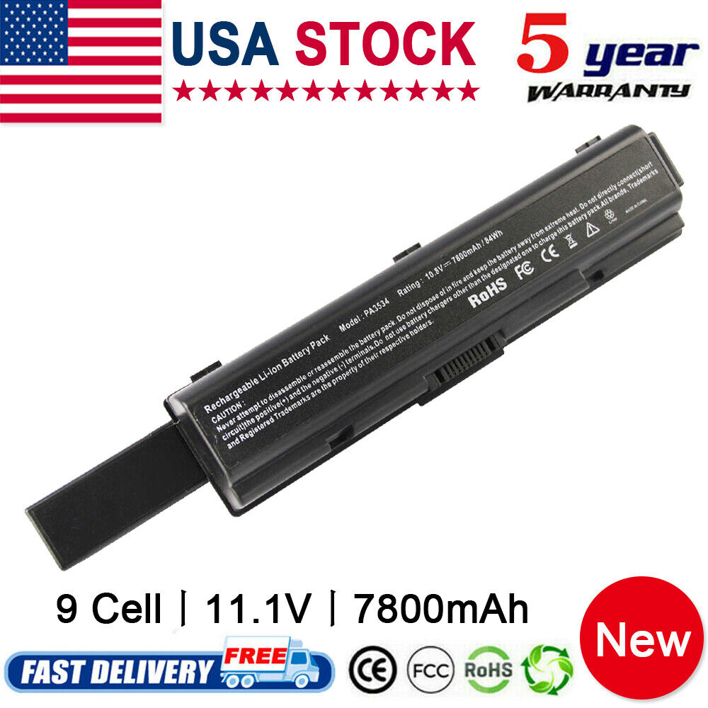 9Cell Battery For Toshiba Satellite A205-S5000 A505-S6960 A205-S5814 L505D-S5983