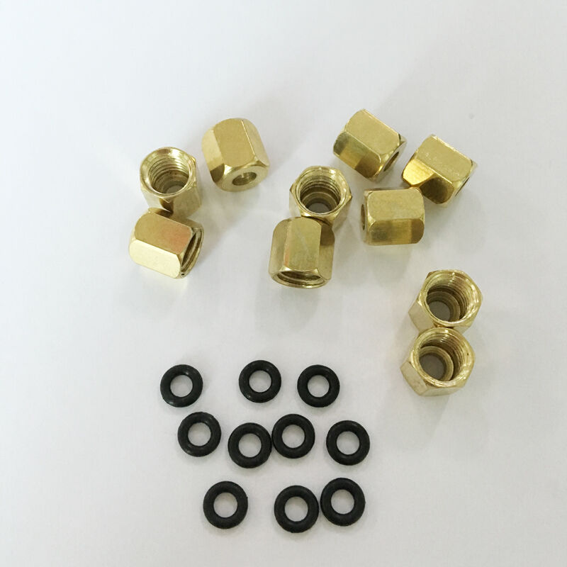 20pcs DX4 Ink damper screw copper screw O ring with Ink Tube 3(O.D)*2(I.D)