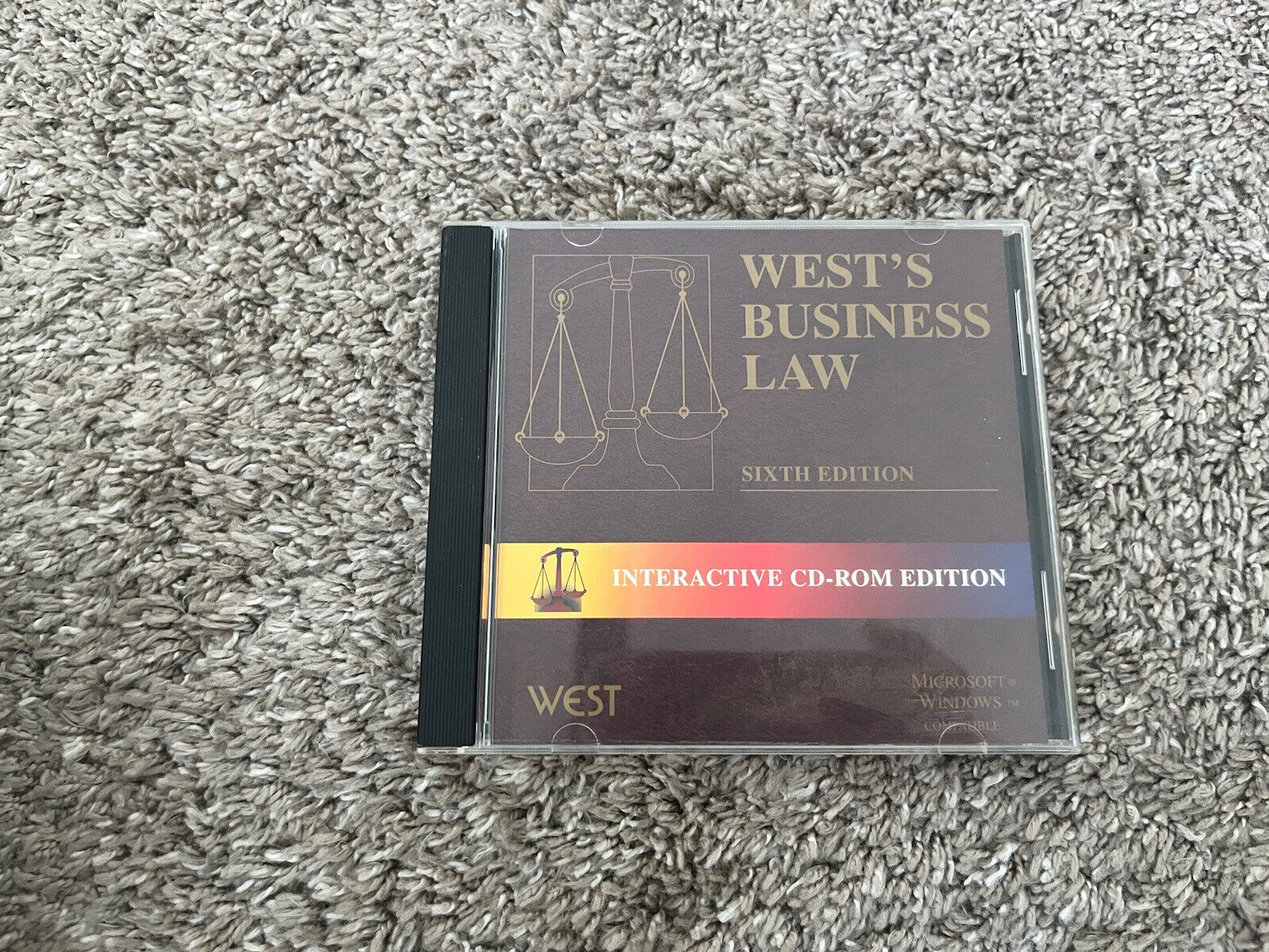 West’s Business Law Sixth Edition Interactive CD ROM PC Vintage Rare 1995