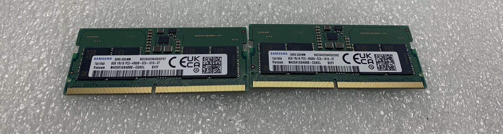 Samsung 16GB (8GBx2) DDR5 1Rx16 PC5-4800B SODIMM Memory RAM M425R1GB4BB0-CQK0L